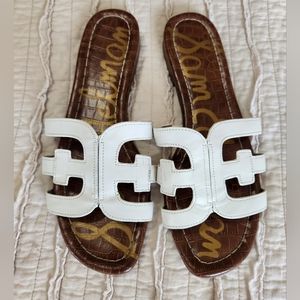 Sam Edelman Women's Bay Slide Sandal, White, Size 10